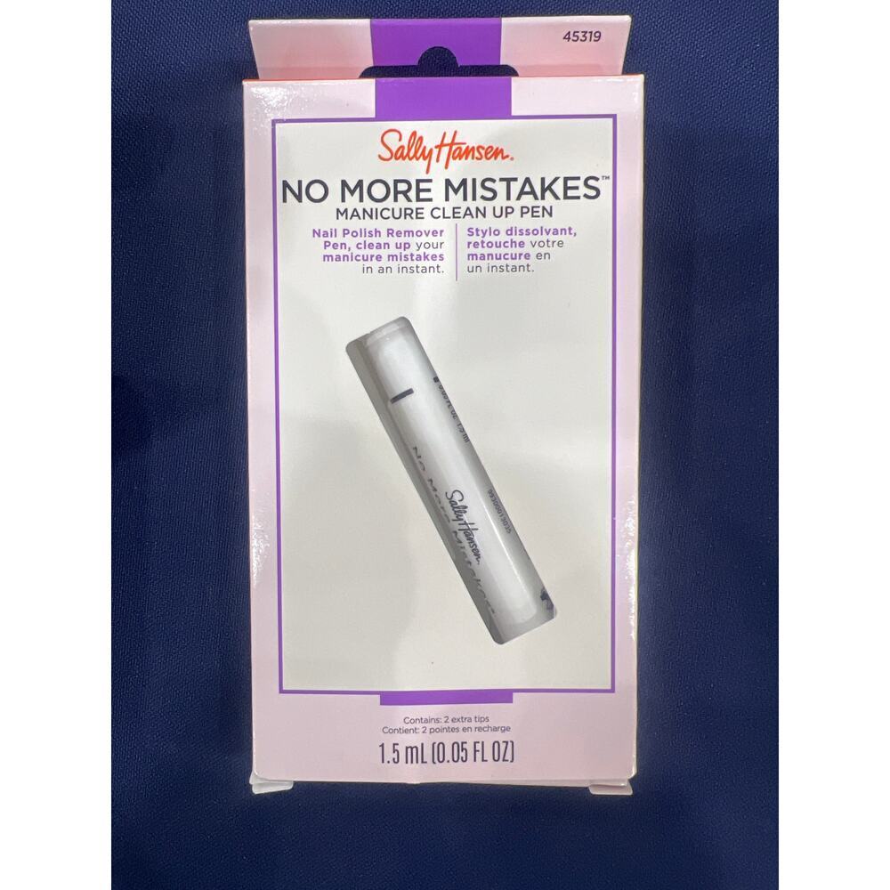 Sally Hansen No More Mistakes Manicure Cleanup Pen, white, 0.05 Ounce